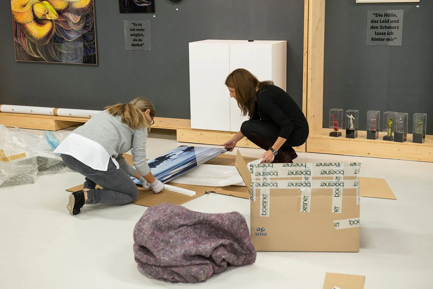 Abbau und Verpackung